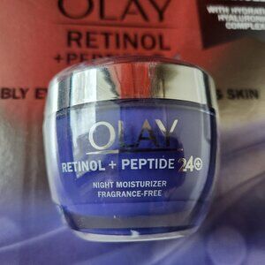 Olay Retinol + Peptide 24 Fragrance Free Night Moisturizer Cream, 1.7 oz
